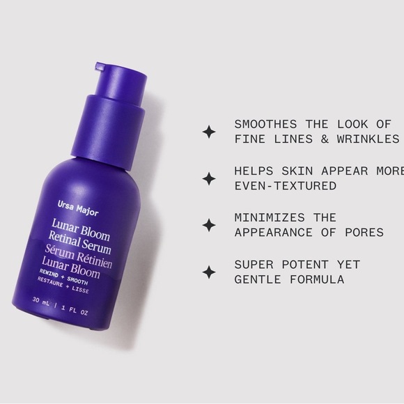 Ursa Major Lunar Bloom Retinal Serum 1oz NIB | Clean Vegan Night Skincare - Picture 3 of 11